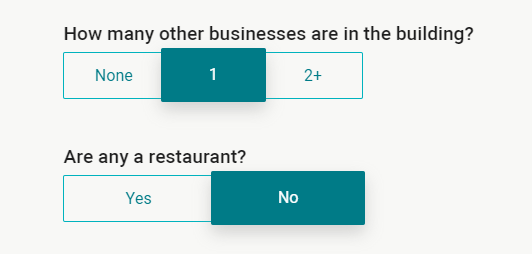 screenshot of business insurance quote step 9.a