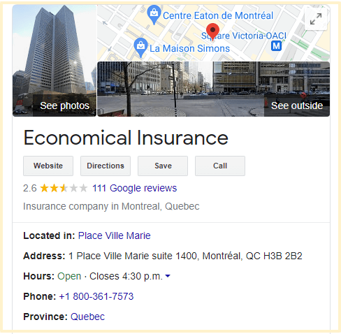 Economical Insurance Quebec