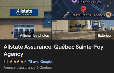AllState Assurance Avis Google