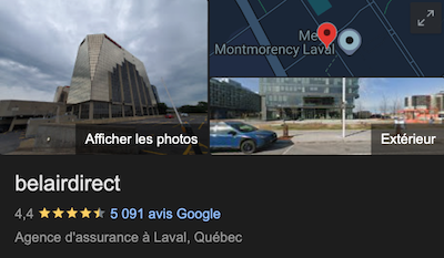 Belairdirect Assurance Avis Google