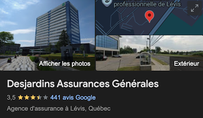 Desjardins Assurance Avis Google