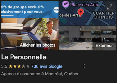 La Personelle Assurance Avis Google