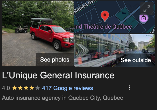 L'Unique Insurance Ratings in Quebec