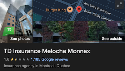 TD Insurance Ratings in Quebec